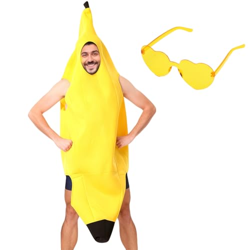 KQDRAVINE Costume a banana per adulti, unisex, divertente costume...