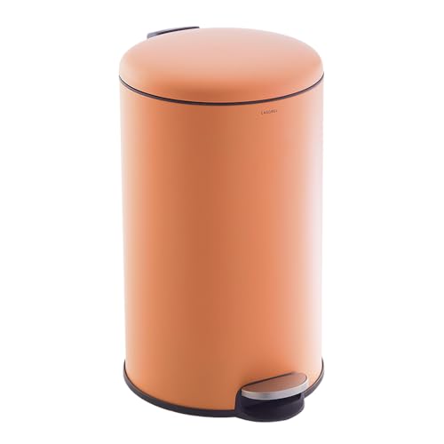 CASABEL Poubelle Cuisine 50 Litres - 100% Acier Inox, Anti-Traces, Corbeille Ronde avec Pédale et...