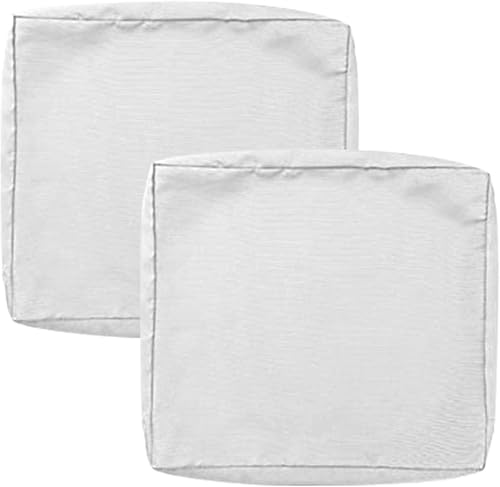 Housse De Coussin Exterieur Impermeable pour Salon De Jardin, Lots De 2/4 Housse Assise Salon De Jardin avec Fermeture Éclair, Amovibles pour Intérieur Et...