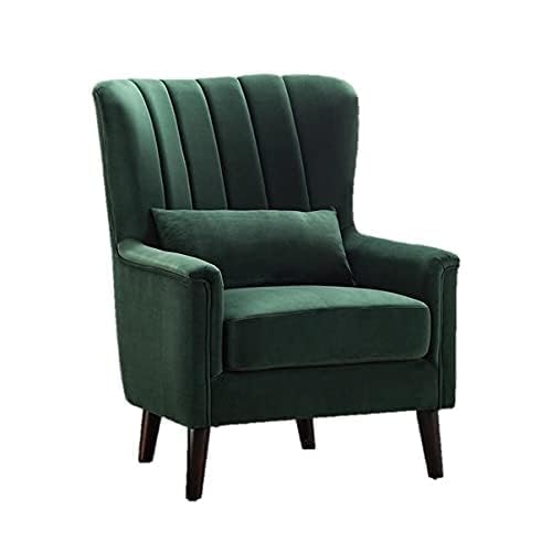 Image of Chair Armchair Single Sofa Chair for Small Apartments, Living Room or Bedroom Chair (Set of 2 Chairs) (Set of 2 Green)