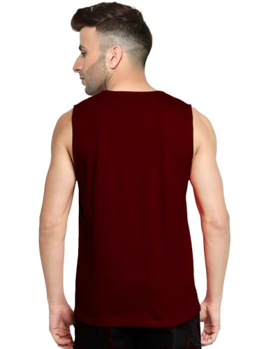 Image of Men's Sleeveless T-Shirt - 100% Pure Cotton, Nature Print - Comfortable Breathable Gym Tank Top