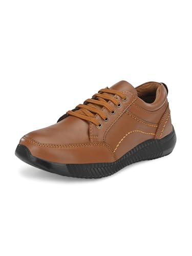 Image of Eego Italy Men's Genuine Leather Light Weight Lace Up Shoes