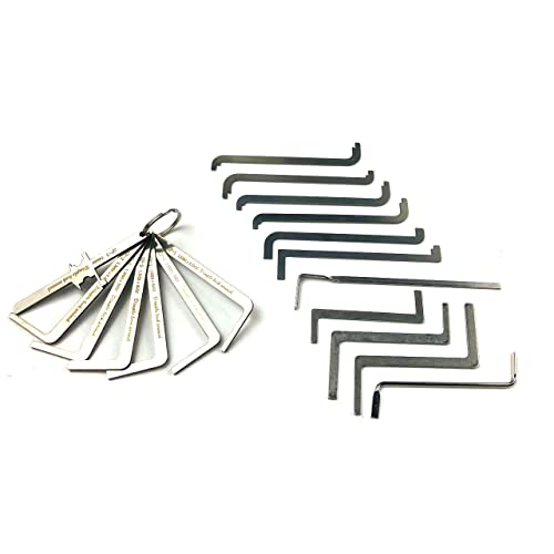 TPM Go 18pcs Lock Picking Tension Tool Kit - European Lock, Stainless Steel Crowbar Set, Slivery - Image 3