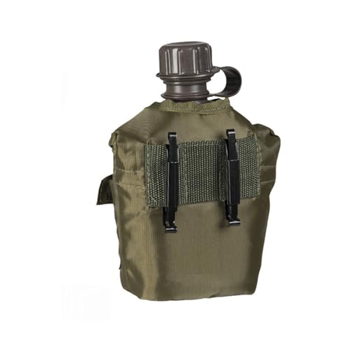 Mil-Tec Cantimplora de Plástico Ligero 1L con Funda | Envase de Hidratación Acolchado y Duradero Ideal para Entusiastas al Aire Libre, Personal Militar | Excelente para Camping, Senderismo y Actividades Deportivas miniatura 3