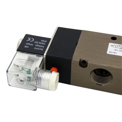 Distributeur 4V420-15 DC12V à commande électromagnétique robuste avec raccords étanches