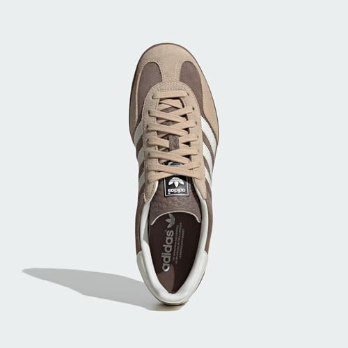 Image of adidas Gazelle Indoor Men's Sneakers, Earth Strata /Cloud White /Magic Beige, Size 9.5