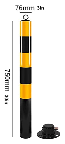 Borne de stationnement de sécurité jaune avec serrure intégrée pour route - 2