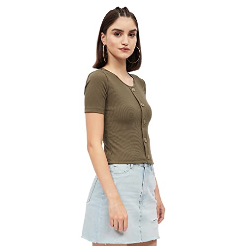 Image of Harpa Women's Solid Regular Fit Blouse