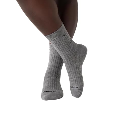 Wide Open Micro Crew Men's Merino Wool Socks - Everyday Wide Socks for Wide Feet