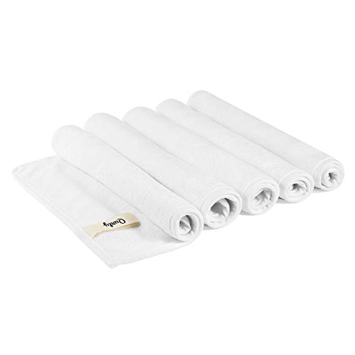 Makeup Removal Towel (Pack of 5) Bamboo Fiber Cleansing Facial Soft Gentle Face Cloth Suitable for All Skin Type