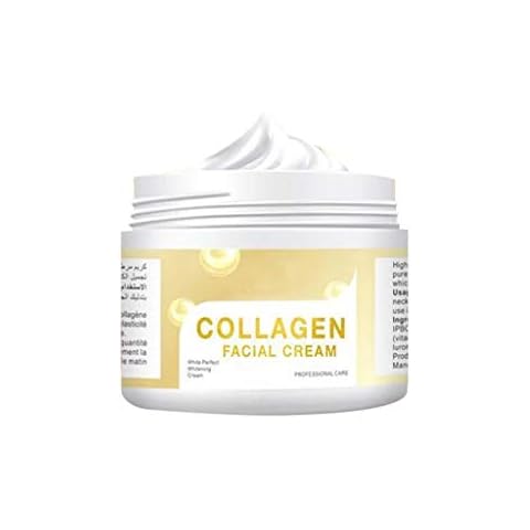 Yue668 30g Face Cream Hyaluronic Acid Moisturizing Collagen Anti-Wrinkle Anti-aging Facial Day Cream Whitening Nourishing Skin Care (White) Cover