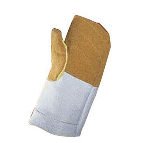 ZFZ High Temperature Resistant Gloves 1110° KEVLAR Velvet Stitched Glass Manufacturing Insulated Gloves 40cm (Size, 12),12
