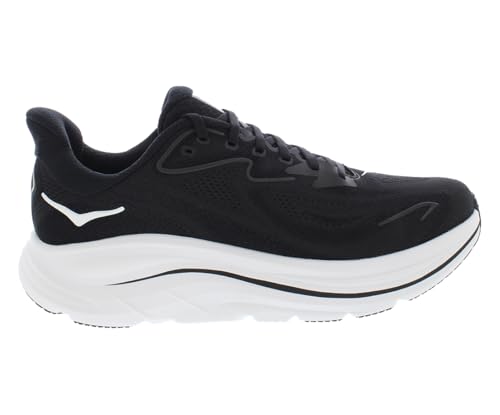 Image of Hoka Men's Clifton 10 Black /White 13 Wide