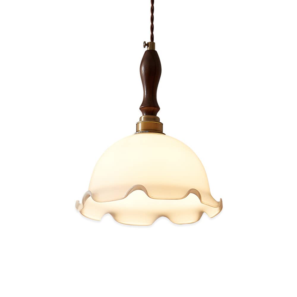 Lampe suspendue en verre style japonais pour chambre apaisante