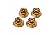 Gibson Top Hat Knobs - 4 Pack, Gold