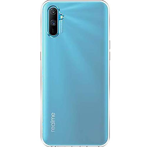 Image of Amazon Brand - Solimo Mobile Cover for Realme C3 / Narzo 20A (Soft & Shockproof Back Case with inbuilt Cushioned Edges), Transparent