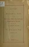  Report of mechanical tests made with the U. S. testing machine, at Watertown arsenal, Mass., December 11th, 1883 (English Edition)