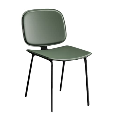 UYKUM Silla de comedor de piel ligera de lujo minimalista para el hogar, silla de comedor, muebles de ocio