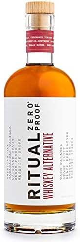 RITUAL ZERO PROOF Whiskey Alternative | Award-Winning Non-Alcoholic Spirit | 25.4 Fl Oz (750ml) | Only 5 Calories | Keto, Paleo & Low Carb Diet Friendly | Make Delicious Alcohol Free Cocktails