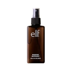 e.l.f. Makeup Mist & Set – Large Lightweight, Long Lasting, All-Day Wear Revitalizes, Refreshes, Hydrates, Soothes Infused with Aloe, Green Tea and Cucumber 4 Fl Oz