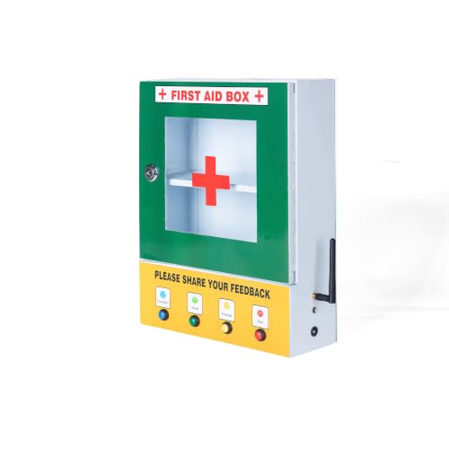 Image of By VP INDUSTRIES (Combo) First Aid Box with Smiley Feedback System