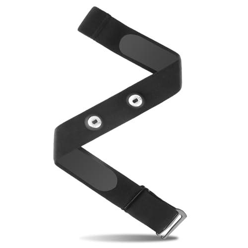 Ajustable Banda Frecuencia Cardiaca,Banda Pulsometro para Sensor,Pulsometro Banda para Bluetooth Ant,Pulsometro Banda Pectoral,Recambio Pulsometro Banda Pectoral,70-110CM,Kiuiom