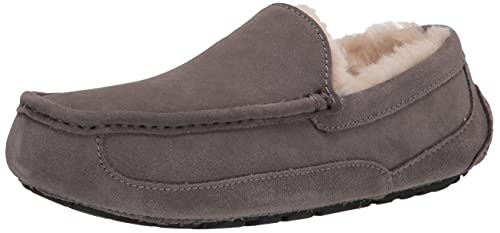 UGG Men's Ascot Slipper, Grey, 17