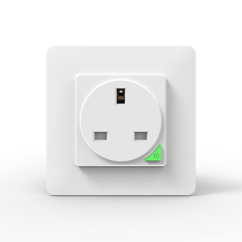 UanTiiTuya Smart WIFI Wall Socket Smart Home Socket WIFI Outlet 16A Tuya/Smart Life App Remote Control Works With Amazon Alexa Google Assistant Siri Voice Control