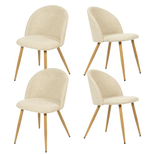 FurnitureR Juego de 4 sillas de...