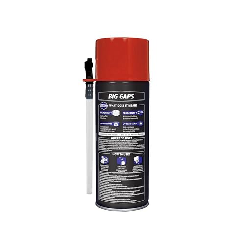 Image of Loctite Tite Foam Big Gaps, Bright White, 12 oz Can Pack of 2 - High Density Insulating Foam Sealant for Gaps Up to 3 Inches, Durable, Flexible, UV Resistant