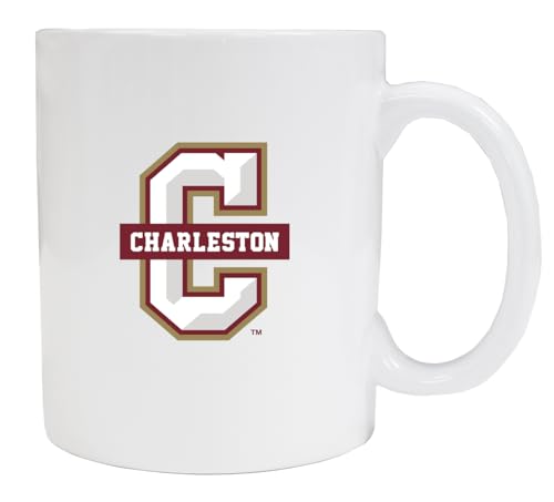 R and R Imports Cougars of Charleston 12 oz White Ceramic Coffee Mug Officially Licensed Collegiate Product 2-Pack