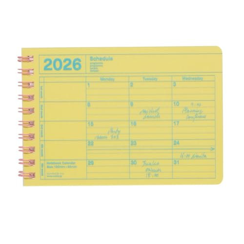 蒠 2026 XPW[ 2026N1n܂ ԃubN B7ό^ m[gubNJ_[EXS CG[ }[NX 26WDR-NB14-YE