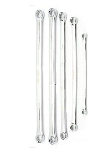NEW 5pc Set Extra Long Double Box End Metric Chrome Vanadium Steel Wrench,Jikkolumlukka