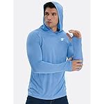 TELALEO 3/2 Pack Men's UPF 50+ Sun Protection Lightweight Hoodie Performance Long Sleeve SPF UV Shirt for Fishing Running - Image 3