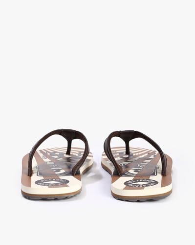 Image of Men's logo print flip-flop slippers