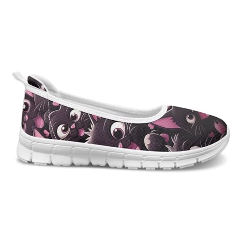 Forchrinse Red Ladybug Womens Slip on Sneakers Knit Flat Shoes Causal Ladybug Walking Shoes for Women Soft Sole Dressy Ballet Flats Lightweight4