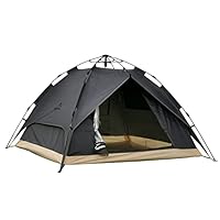 ワンタッチテント  2人用～4人用 ロープ ペグ 付き 軽量 設営簡単 Amazon | LICLI テント ワンタッチ 2人用 ～ 4人用 ロープ ペグ