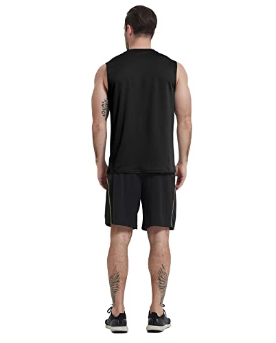 Boyzn Men's 3 Pack Workout Tank Tops Gym Athletic Muscle Tee Bodybuilding Fitness Sleeveless T-Shirts4