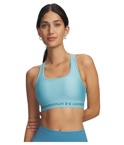 Image of Under Armour Crossback Mid Impact Heather Bra