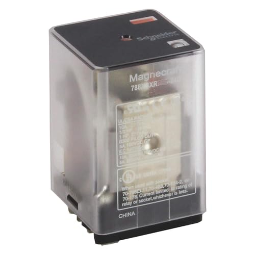 Plug in Relay, 11 Pins, Square, 240VAC