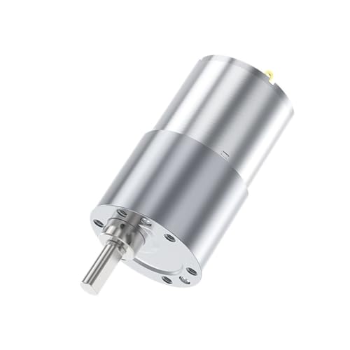 Motorreductor JGB37-3530 de CC con engranajes totalmente metálicos de 37 mm duraderos.
