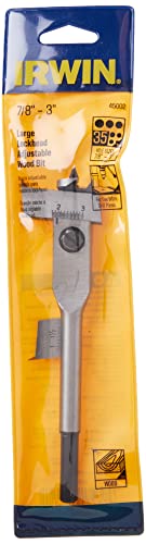 Irwin Tools 45002 Lockhead Adjustable 7/8-Inch To 3-Inch Adjustable Spade Drill Bit For A Drill Press #TOP3