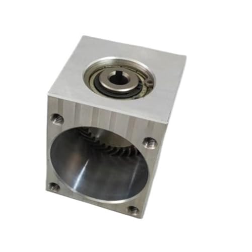 Mechanical Steering 1pcs 1.5 Module 20 Teeth Spiral Bevel Gear Reducer Gearbox 1:1 Transmission Steering Gearbox 8mm Hexagonal Keyway Hole Direction Transmission