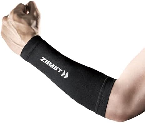 （03:30時点） 【バレーボール西田有志選手着用モデル】ザムスト(ZAMST) 着圧アームカバー アームスリーブ ショート 前腕 コンプレッション スポーツ 両腕入り ブラック Lサイズ 385893