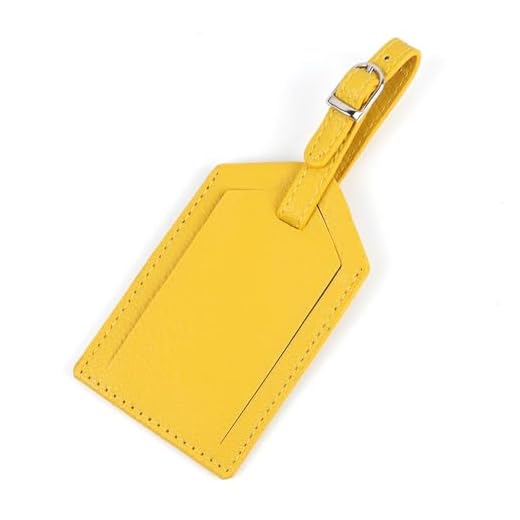 Custom Yellow Luggage Tags for Travel