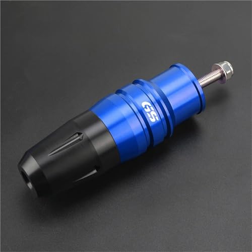 Curseur contre chutes échappement moto BMW G650 G310 bleu