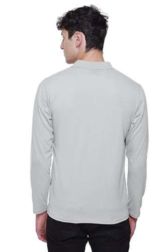 Image of Polo Full Sleeve t Shirt for Men Cotton with Pocket and Collar - Regular Fit Tshirt
