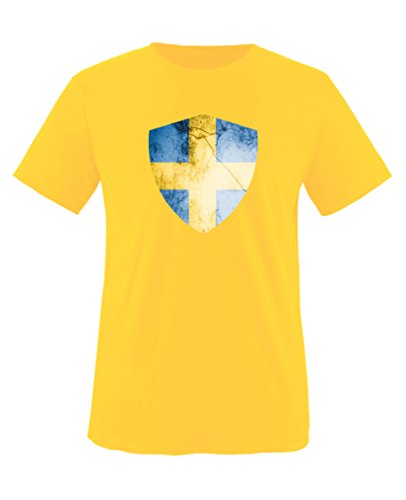 Comedy Shirts - Schweden Trikot - Wappen: Groß - Wunsch - Kinder...