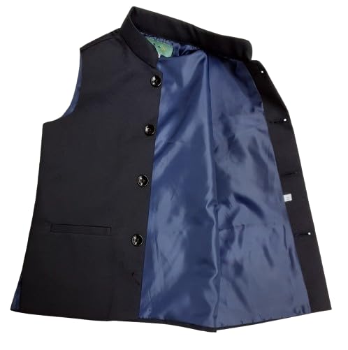 Image of T+D Soft & Standard Half Sleeve Nehru Jacket Blazer Coat Dress For Kids Boys