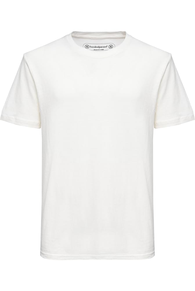 Hundredpercent T-Shirt in Canapa - Unisex - Morbida, Traspirante & Eco-Friendly